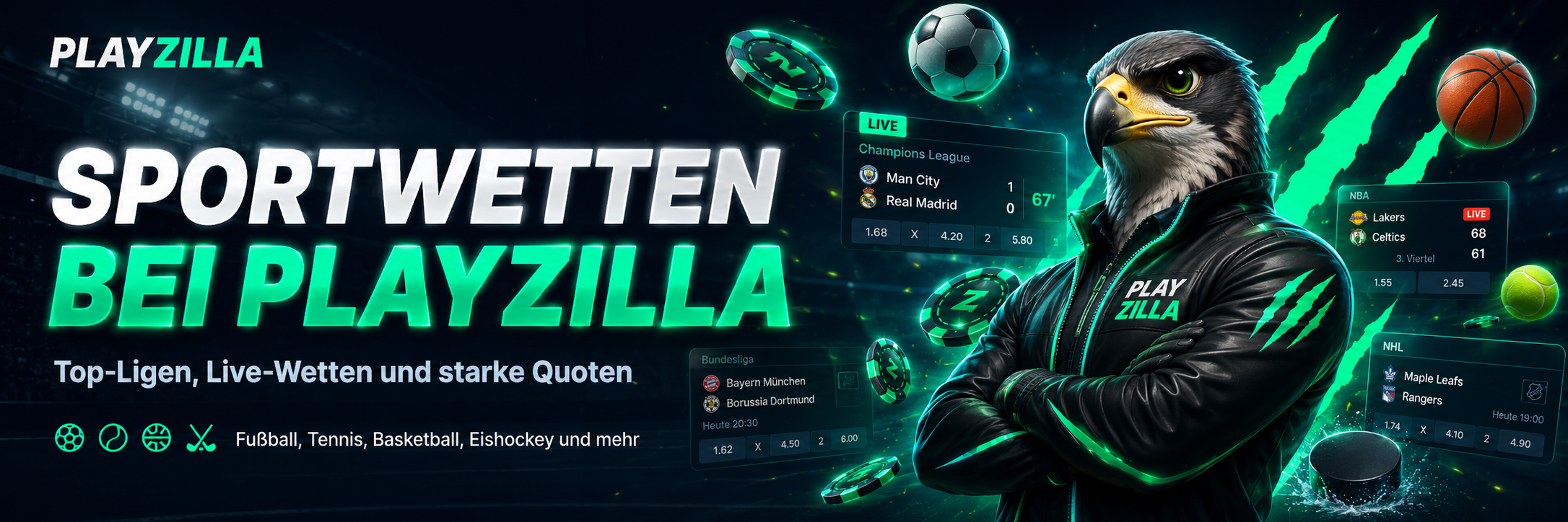Sportwetten bei PlayZilla Sportwetten bei PlayZilla